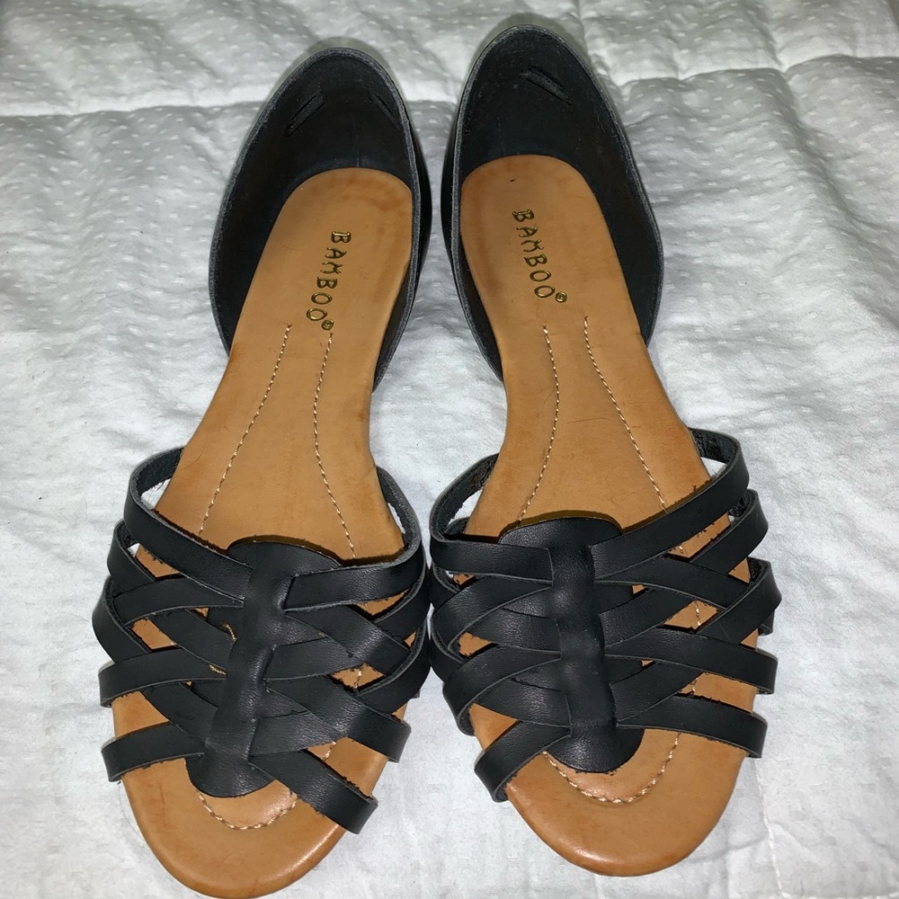 Black flats size 7